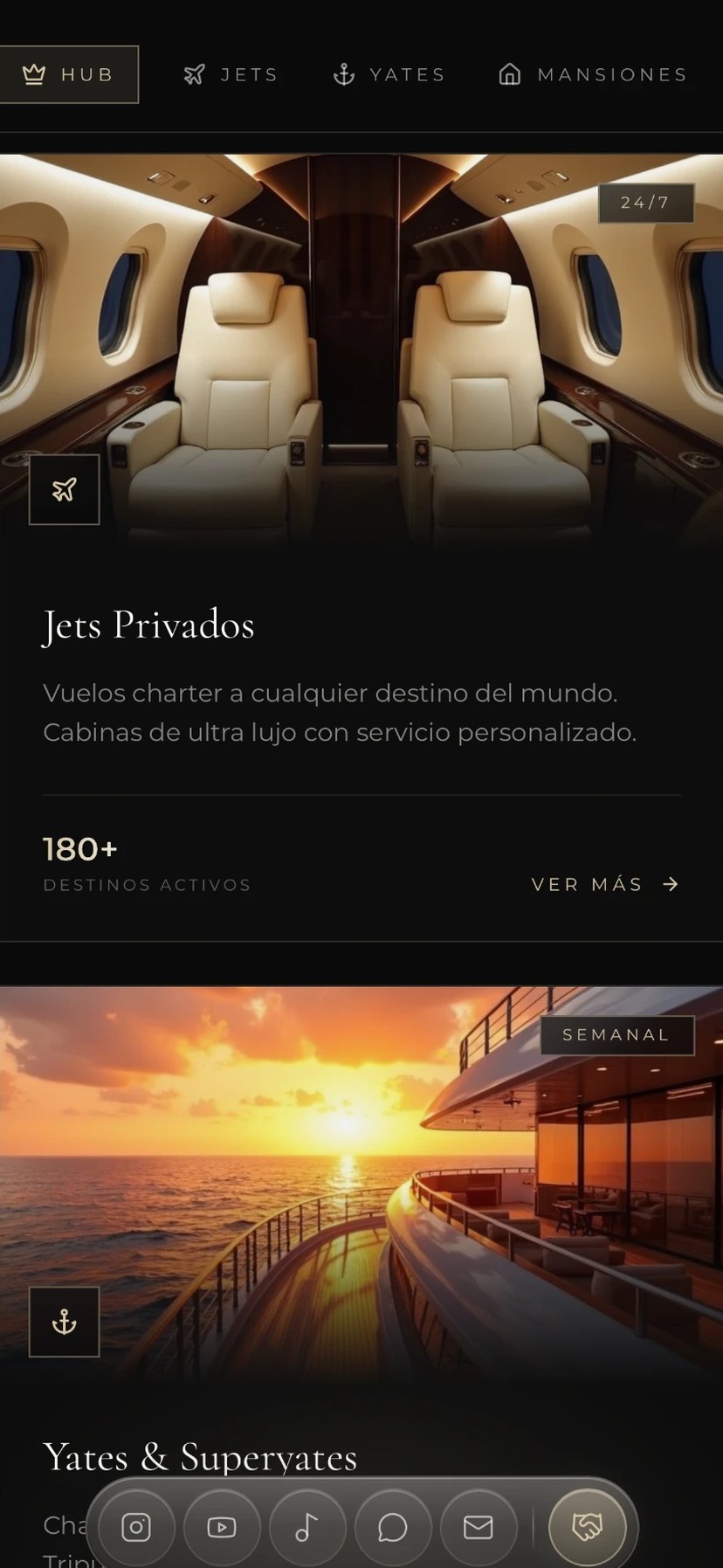 Pantalla real de Whitelabel